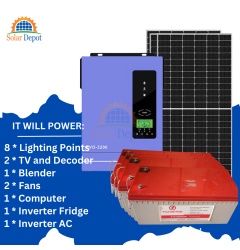 -------- HomePlus Package--------   3.2kVA Inverter  4x AGM Batteries  5 x 545W Solar Panels  Roof Rack Thunder Arrestor Cables 